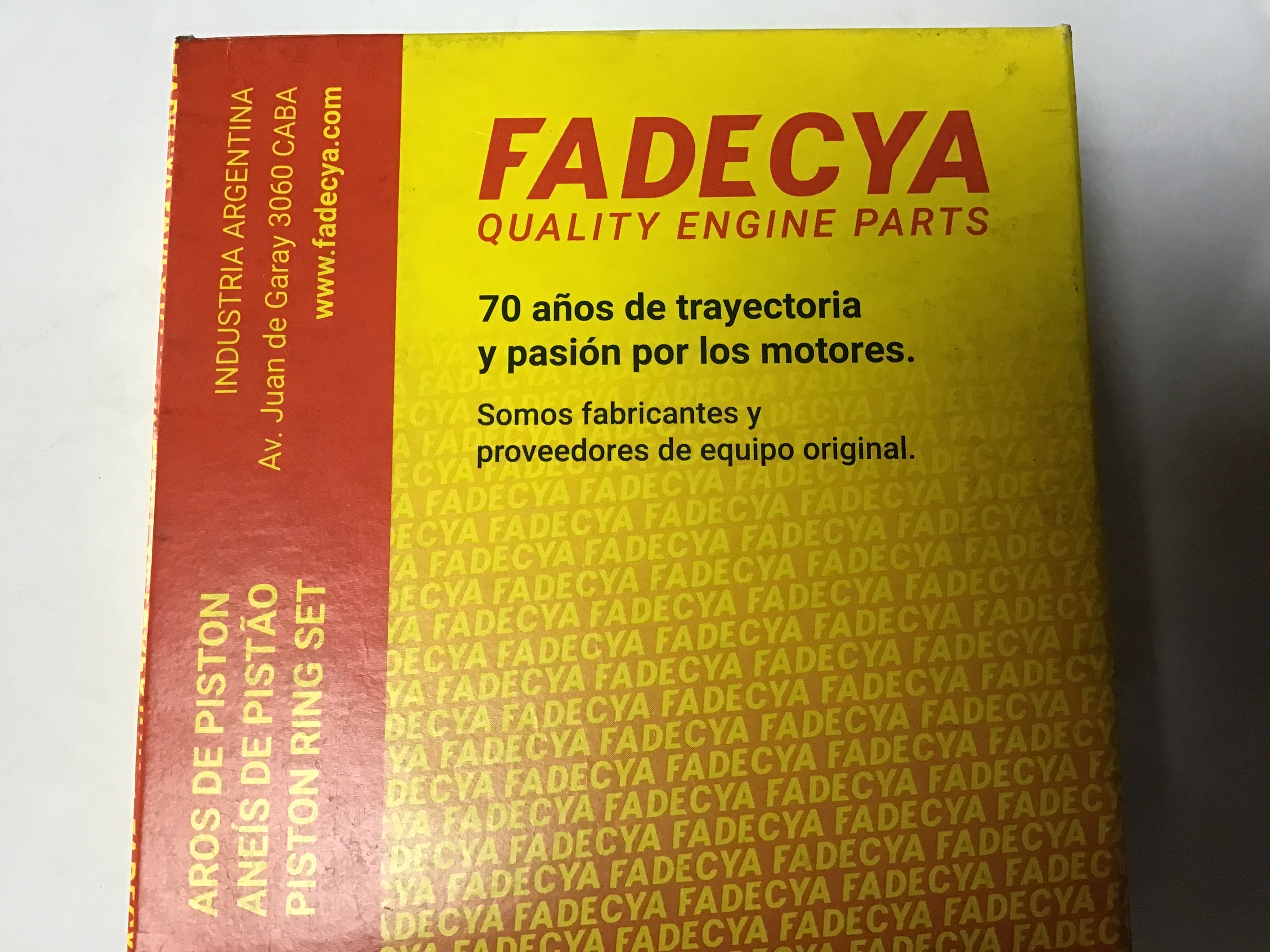 JUEGO DE ANILLOS DE PISTON STD 86.40 mm FINO-FINO HIDRAULICOS