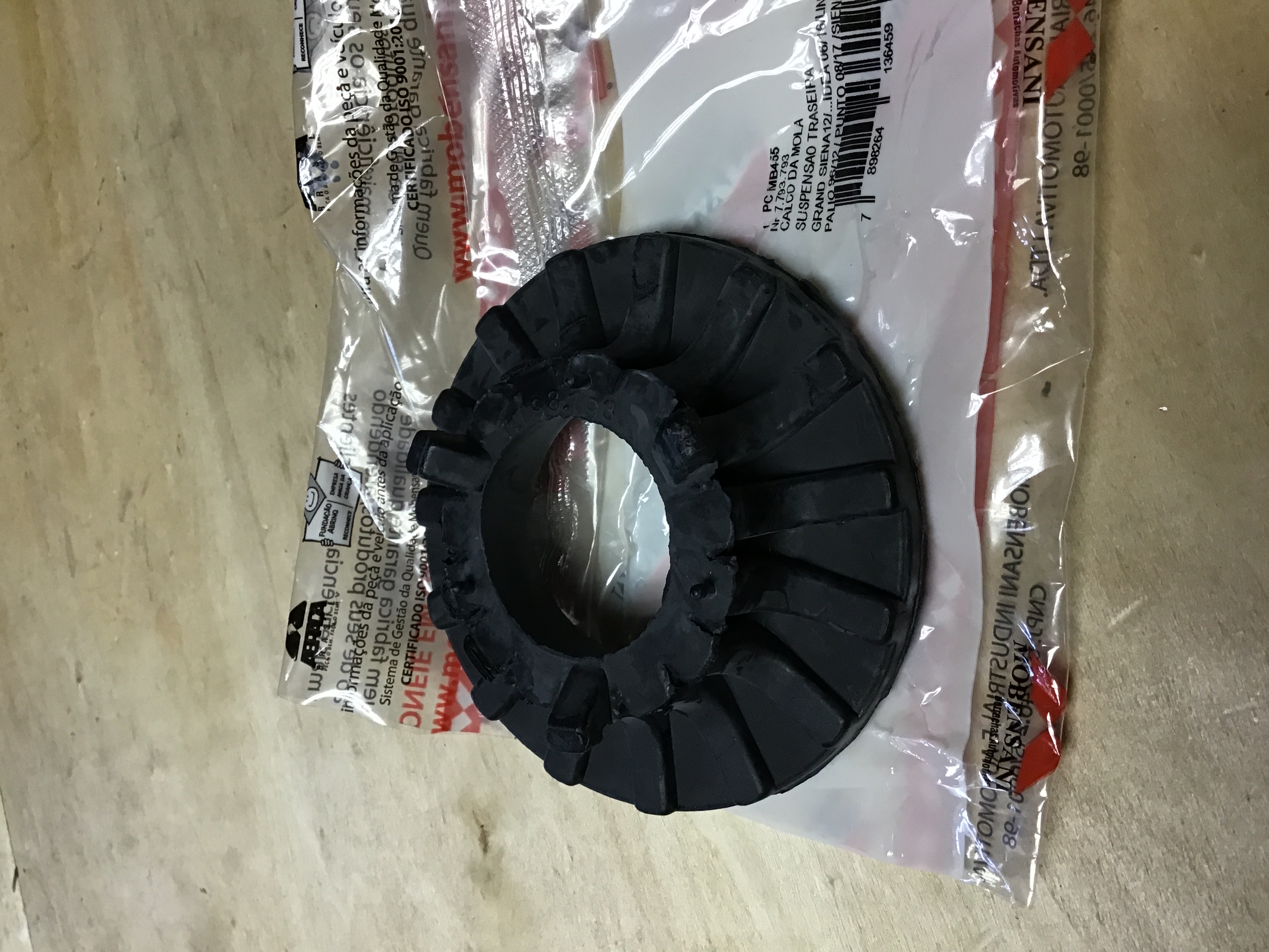 GOMA SOPORTE SUPERIOR DE ESPIRAL TRASERO