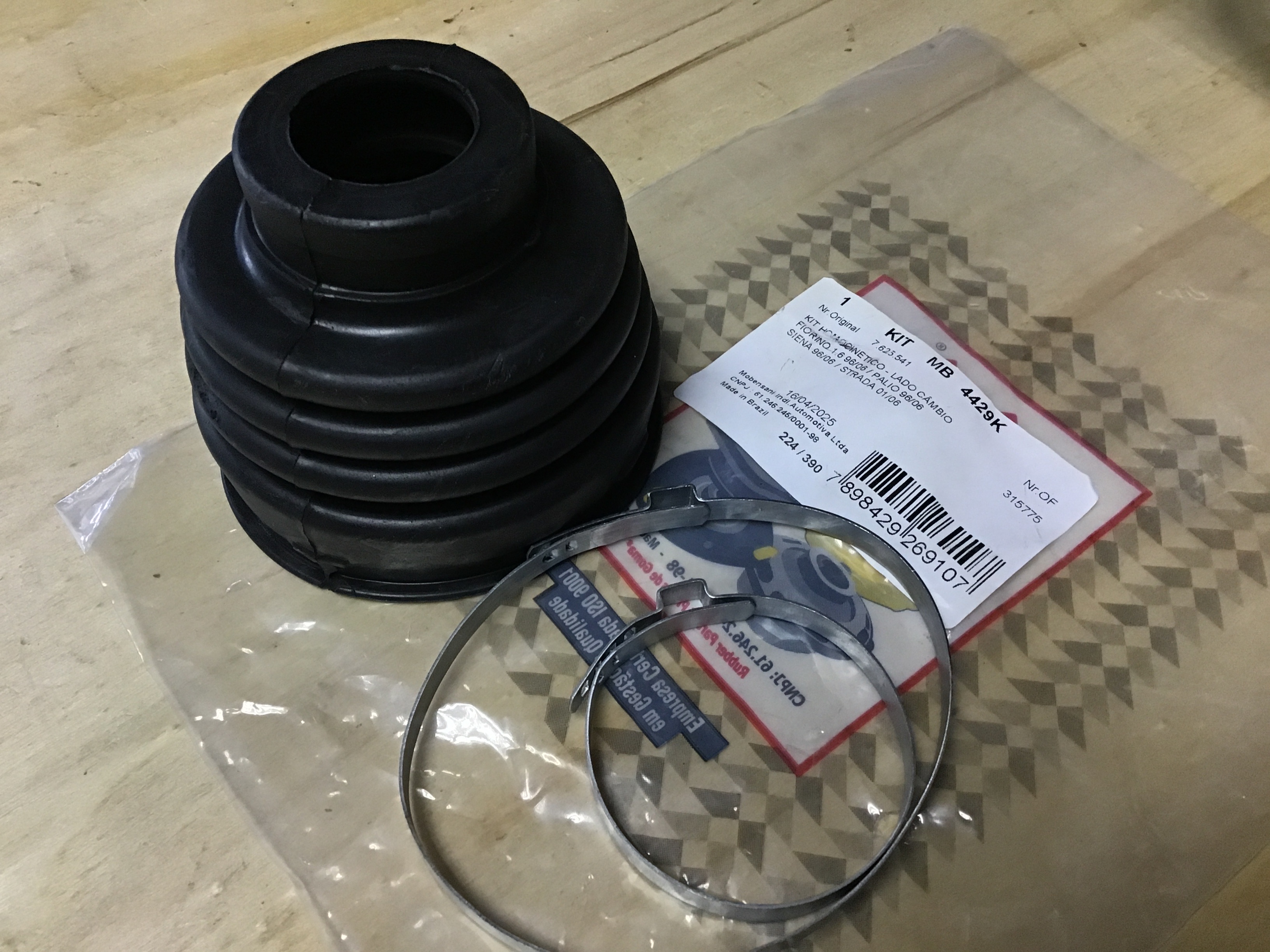 GOMA DE TRIPOIDE LADO CAJA TRICETA C/ABRAZADERAS