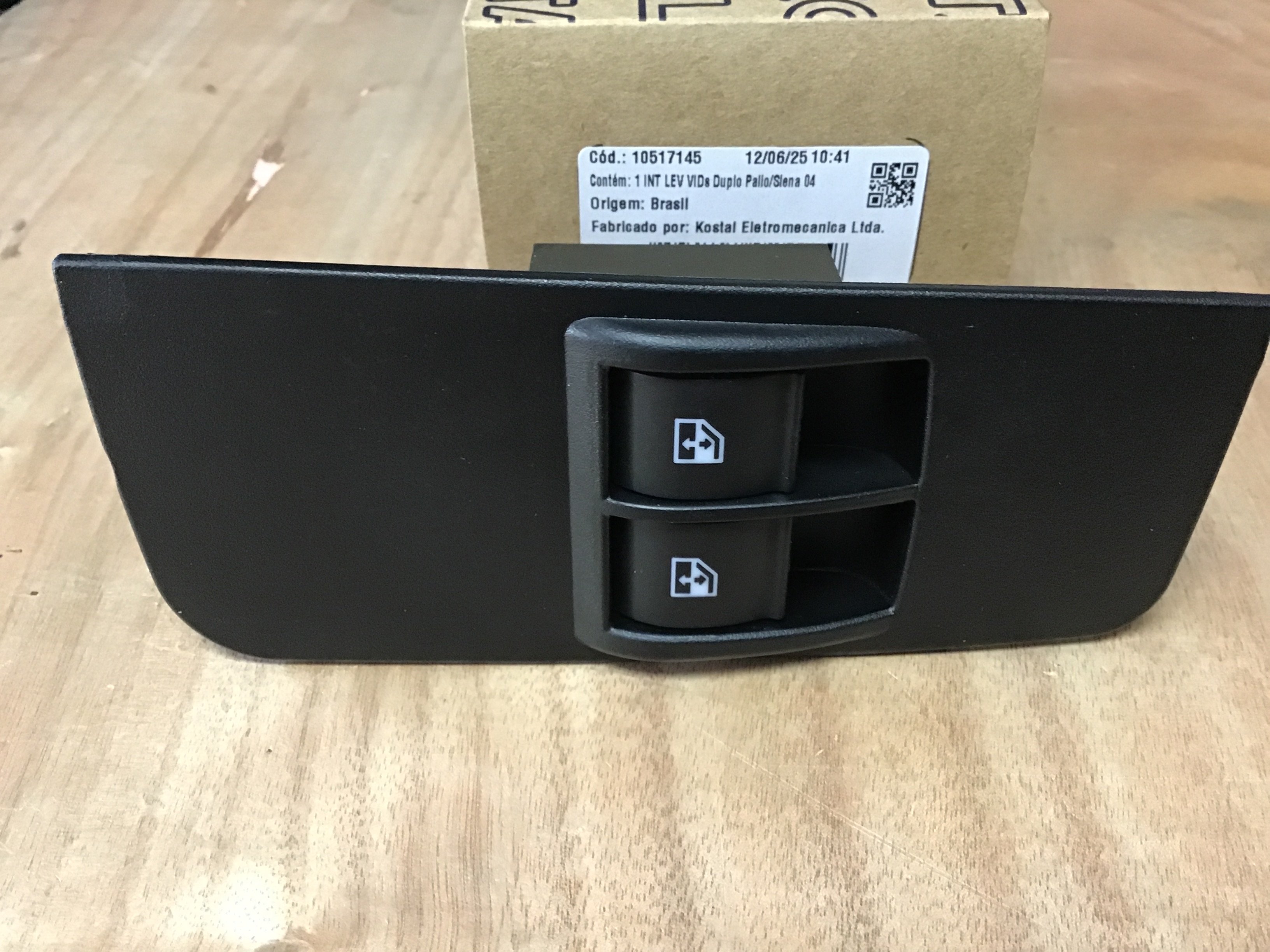 SWICHE ELEVA VIDRIO IZQUIERDO C/BASE (2BOTONES)