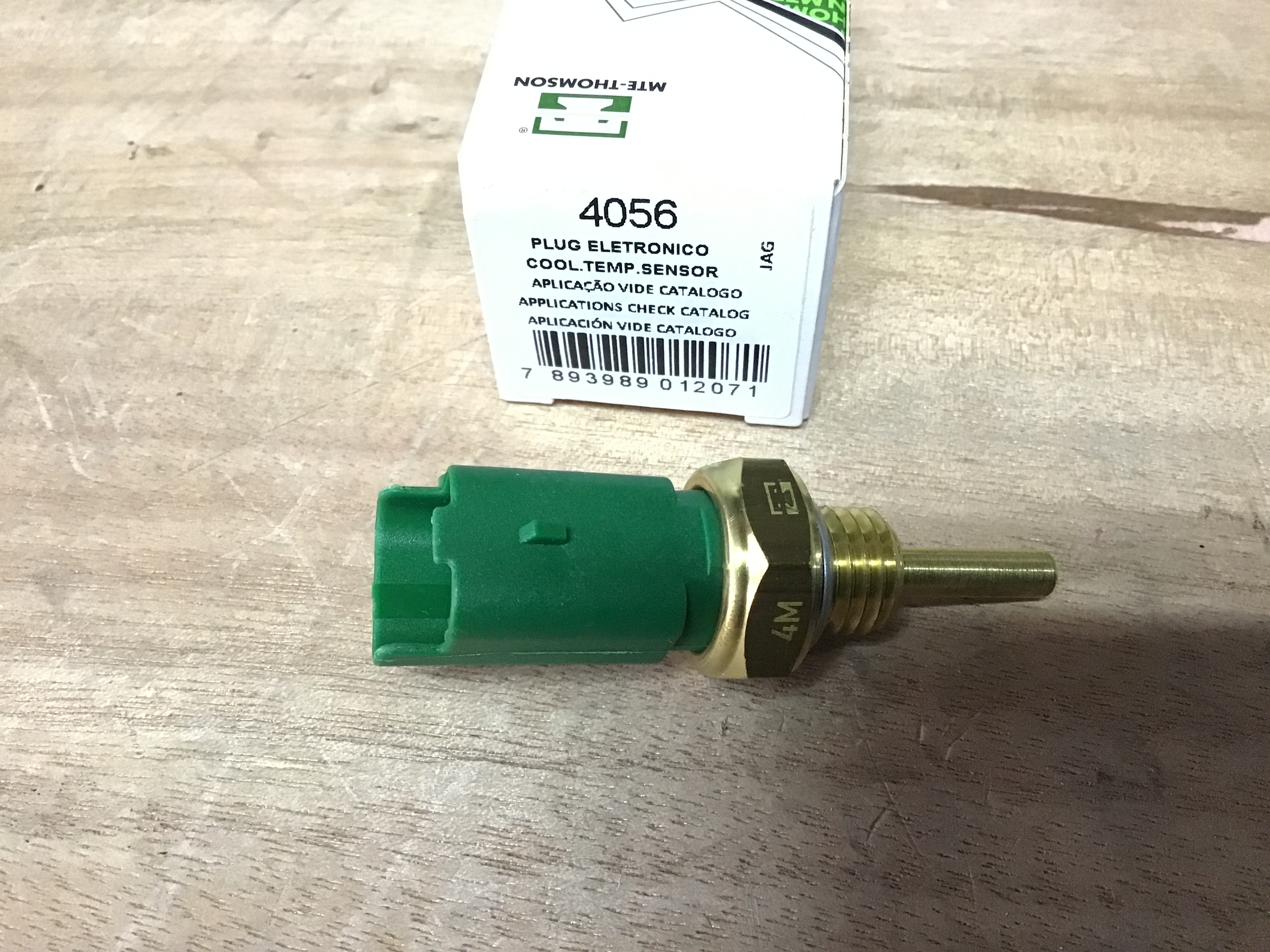 SENSOR DE TEMPERATURA VERDE  2 PINES CON CONECTOR 